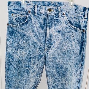 Men’s Vintage Lee Acid Wash Jeans